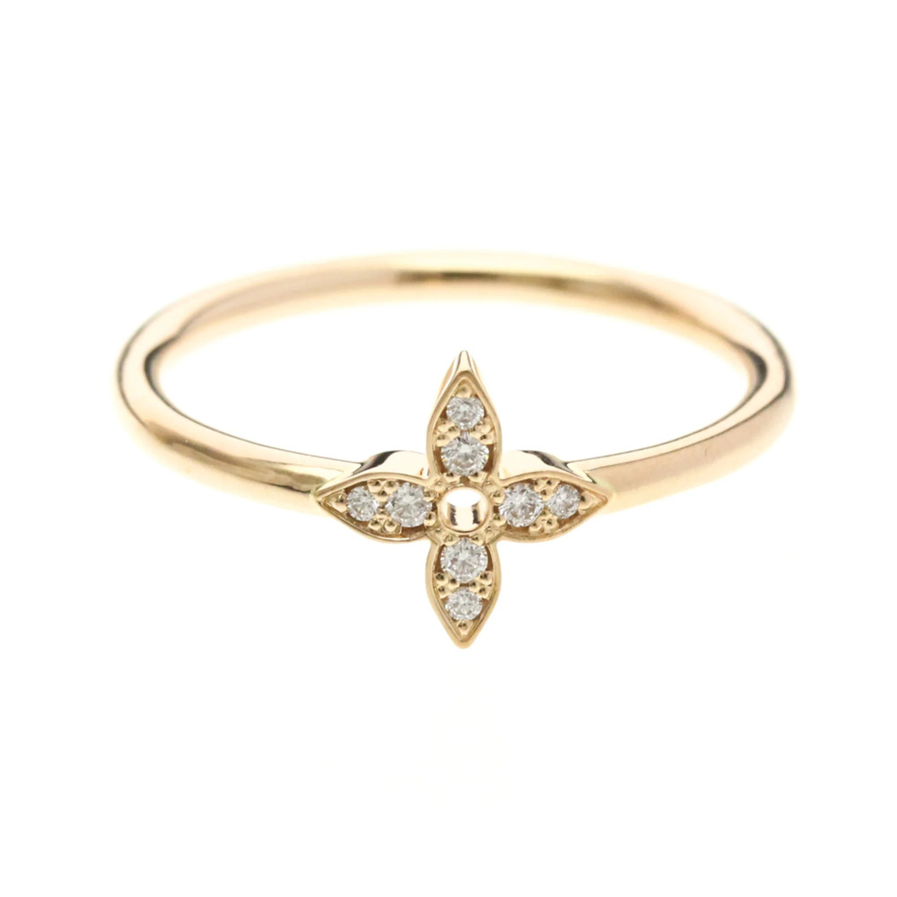 LOUIS VUITTON 18k Gold Diamond Ring